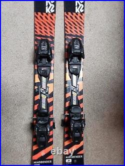 2022 K2 Mindbender Jr Junior 129 Skis with Marker 4.5 FDT Demo Bindings