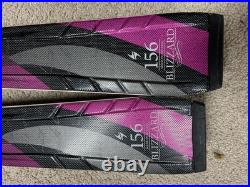 Blizzard 7.6 IQ Skis 156 cm Adjustable Marker Viva TC 11 Bindings Purple Black