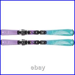 Blizzard Pearl Skis Kids 130 Purple Teal Feather Marker Bindings Downhill Alpine