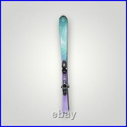 Blizzard Pearl Skis Kids 130 Purple Teal Feather Marker Bindings Downhill Alpine
