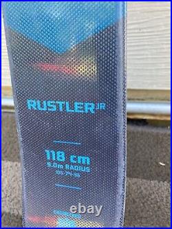Blizzard Rustler Jr Twin-Tip Ski with Marker 4.5 Bindings Multiple Sizes CLEAN