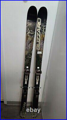 Blizzard Titan Twin Tip All Mountain Skis With Marker AT Bindings Size 173cm