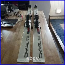 Dynastar Dynalite Skis with Marker M25 Adjustable Bindings + Look Ski Poles +Bag