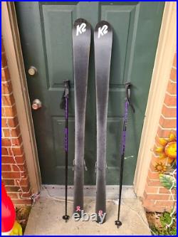 First Luv K2 Skis 107-70-97 WithMarker M900 Bindings 16mm Sideout WithPoles First Luv K2 Skis 107-70-97 WithMarker M900 Bindings 16mm Sideout WithPoles