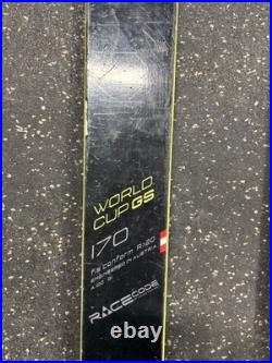 Fischer RC4 World Cup GS Race Skis, 170cm, Older Marker TLT Bindings, SEE NOTES