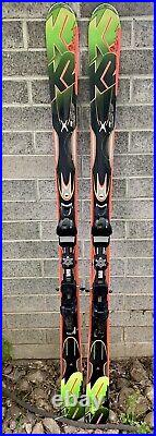 K2 AMP RICTOR all mountain skis with Rocker 174cm with Marker MX adjust. Bindings