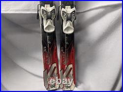 K2 Amp JSL 15 Youth Skis withMarker Bindings Size 124 Cm Color Red Condition Used