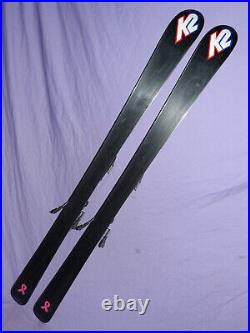 K2 BURNIN' LUV TNine Women's Skis 146cm with Marker MOD 11.0 Integrated Bindings