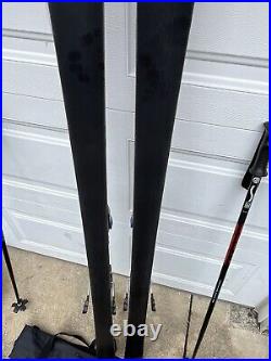 K2 Black Magic Skis Scott Poles & Bag 185cm With Marker Logic 1 M7.1 EPS Bindings
