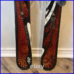 K2 Burnin' Luv TNine T9 Women's Skis 153cm with Marker adj. Bindings