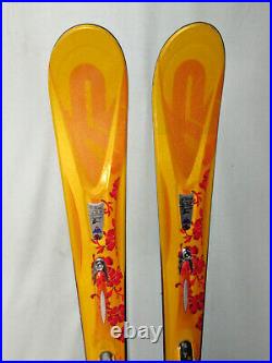 K2 Burnin' Luv TNine T9 women's skis 153cm with Marker 11.0 IBX adj ski bindings
