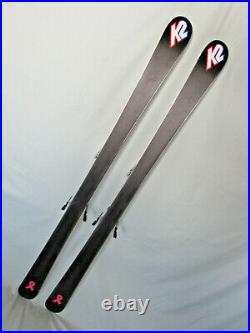 K2 Burnin' Luv TNine T9 women's skis 153cm with Marker 11.0 MOD adj ski bindings