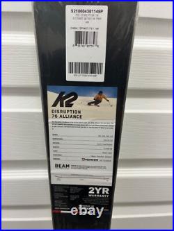 K2 Disruption 76 Alliance Women Skis/Marker ERP 10 Quickclik Bindings 149cm