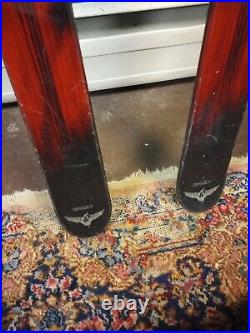 K2 Energy 63 Skis 163cm With Marker Bindings Red & Black With Gray