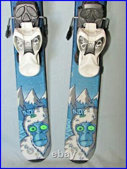 K2 INDY Kid's Skis 112cm Rocker Tip & Tail w Marker 4.5 Demo Adjustable Bindings