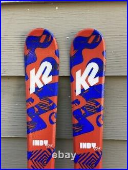 K2 Indy 124 cm Jr. Skis withMarker GW 7.0 Bindings GREAT CONDITION