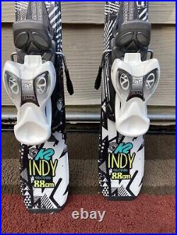 K2 Indy 88 cm Jr. Ski withMarker 4.5 Kid Adjustable Binding GREAT CONDITION