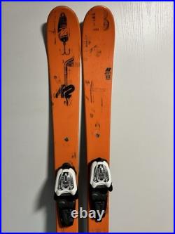K2 JUVY Jr kid's Twin Tip skis 139cm w Marker 7.0 adjustable youth ski bindings