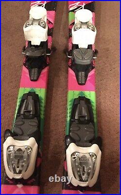 K2 Girls Luv Bug Jr Ski w/ Marker 4.5 Jr Adjustable Bindings *GREAT CONDITION* 