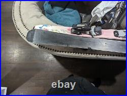 K2 Luv Bug 111cm Girl's Pink & White Skis Marker 450 bindings