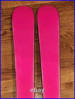 K2 Luv Bug 112 cm Junior Snow Skis With Marker 4.5 Bindings Pink