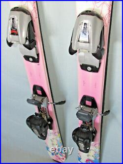 K2 Luv Bug girl's jr all mtn skis 112cm with Marker M700 kids youth ski bindings