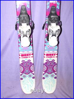 K2 MISSY girl's jr skis 129cm with Marker 7.0 Fastrak DEMO adjustable bindings