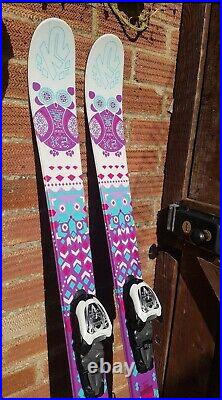 K2 Missy Twin tip skis 149cm with Marker bindings adjustable