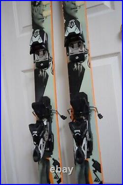 K2 Nancy Twintip Skis Size 169 CM With Marker Bindings