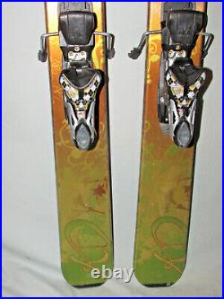 K2 PHAT LUV women's all mtn POWDER skis 153cm with Marker FREE 12 ski bindings