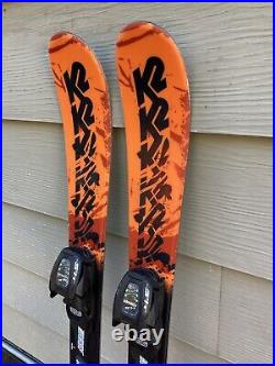 K2 Press 109 or 119cm Jr Twin-Tip Skis with Marker 4.5 Bindings GREAT CONDITION