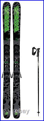 K2 Reckoner 92 snow skis 149 cm w-bindings (incl POLES at BuyItNow) NEW 2023