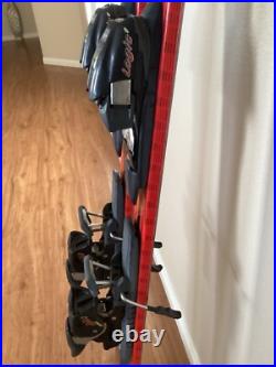K2 USA Red Skis 188, 3.5 Torsion Coupler with Marker M8.1 Logic 1 Graph Bindings