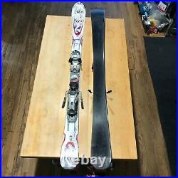 K2 amp 124cm smaller adult/teenager skis with marker bindings