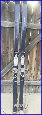 Laupheimer Exquisit Hickory Skis with 1960 Marker Bindings Olympics Prefered