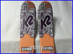 Luv Bug Skis withMarker 4.5 Bindings Size 112 Cm Color Peach Condition Used Luvbug