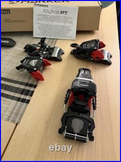 Marker Duke PT 13 Ski Bindings Black Red Silver Adjustable Toe Ramp Unisex