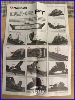 Marker Duke PT 13 Ski Bindings Black Red Silver Adjustable Toe Ramp Unisex