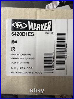 Marker M900 EPS Ski Bindings DIN 2.5-9 New in Box Silver Black Smoke
