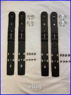 Marker Race Plates all Black or Marker Riser Plates Used, 2 sets or 4 risers