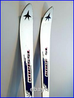 Mens Rossignol Skis 168 Cm LONE STAR with Marker Snow Bindings White Black