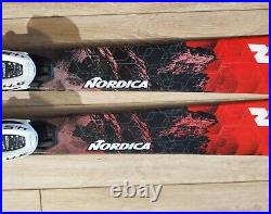 Nordica 130 cm Red Team Navigator Junior Teen Kids Skis With Marker 4.5 Bindings