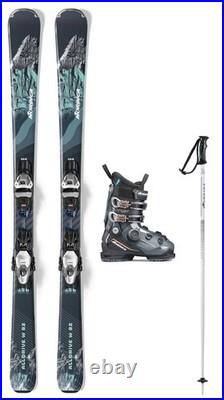 Nordica AllDrive 82 skis 150cm w-Nordica 75 Boa boots (CHOOSE BOOT SIZE) w-Poles
