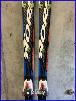 Nordica Dobermann EDT WC Downhill Skis, 212cm R 50m + Marker Comp 20 Bindings