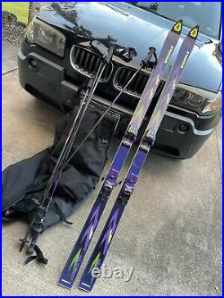 RARE Volkl VSP Tiger L 180cm Skis Marker Bindings / Scott Poles Snow Ski Board
