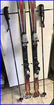 Rossignol Cut 10.4 Skis 184 72 With Marker M5 Bindings + Goody 7101 Poles
