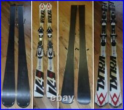 Tuned! VOLKL RTM 7.4 tip rocker skis 163 cm & MARKER fastrak adjustable bindings