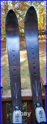 USA Made Volant PowerKarve Stainless Steel Skis 64.5 Marker Logic 1 CP Bindings