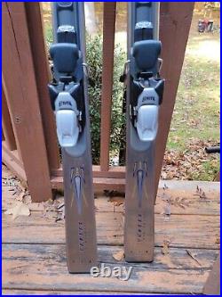 USA Made Volant PowerKarve Stainless Steel Skis 64.5 Marker Logic 1 CP Bindings