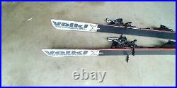 Used Volkl Supersport 5 Star Red Skis 168cm withMarker Motion AT Bindings DOWNHILL